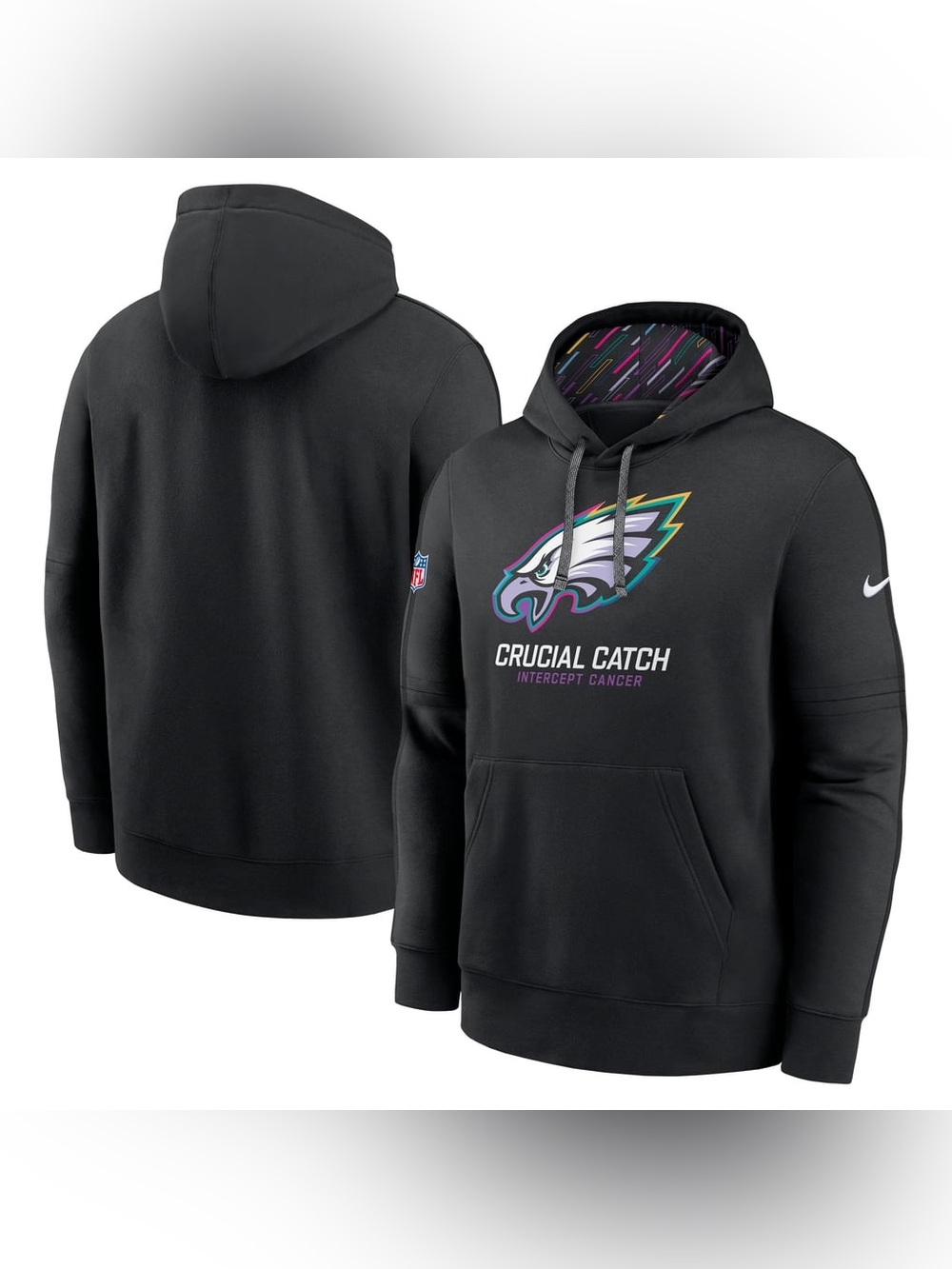 Philadelphia Eagles Nike 2024 NFL Crucial Catch Club Hoodie